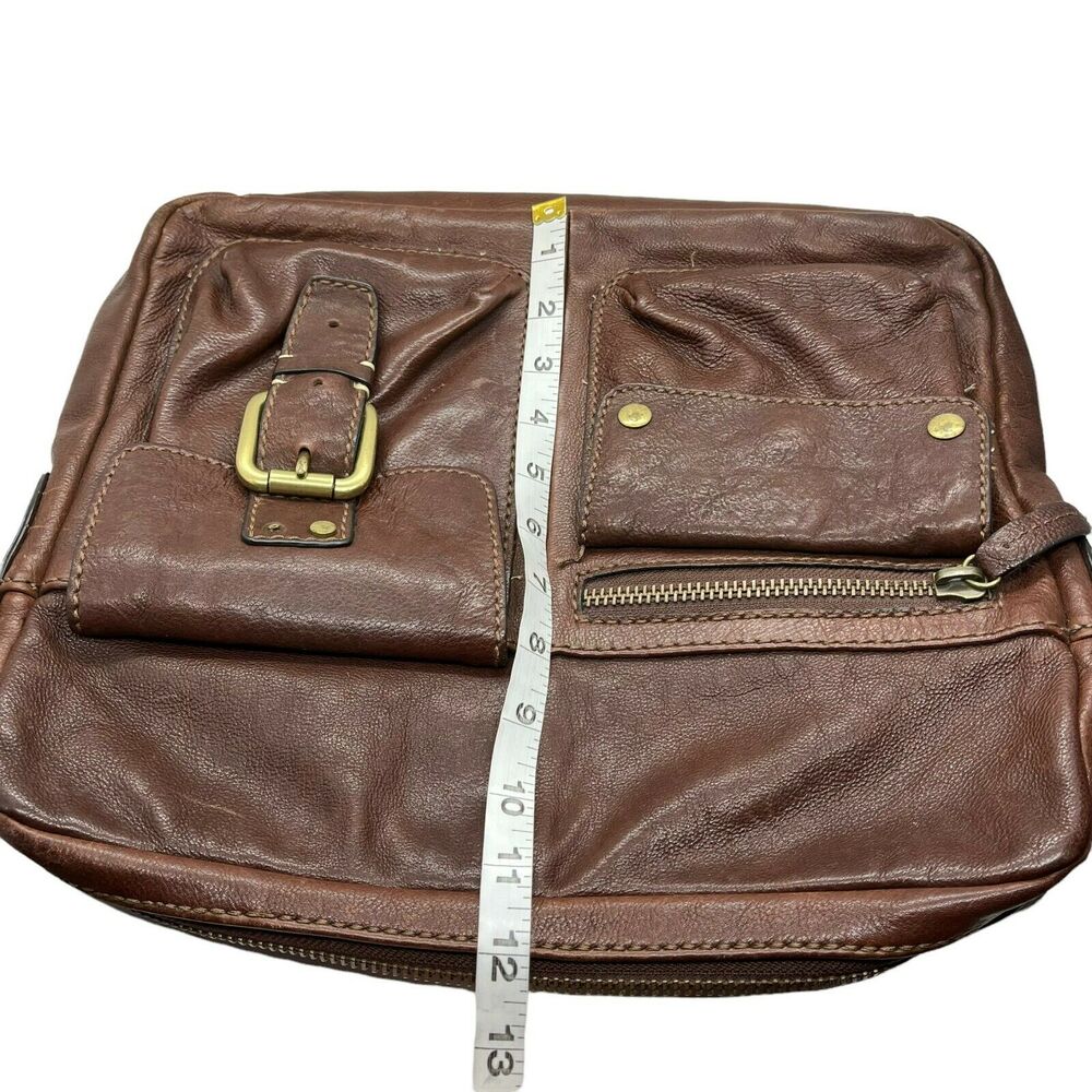 Fossil Satchel Handbag Womens Brown Casual Leather Adjustable Strap Vintage - Picture 10 of 16